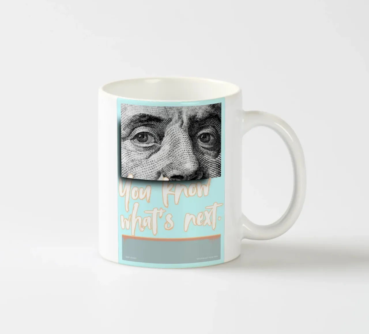 YOU KNOW WHAT‘S NEXT tazza in ceramica da Einfach Uebel