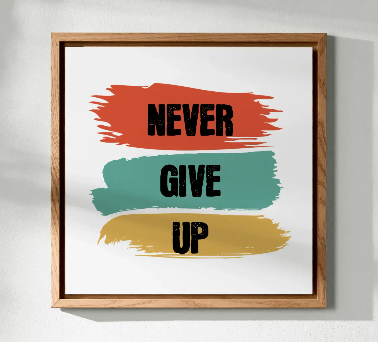 Nunca te rindas, Motivación, Inspiración aluminio dibond de RB-Quotes