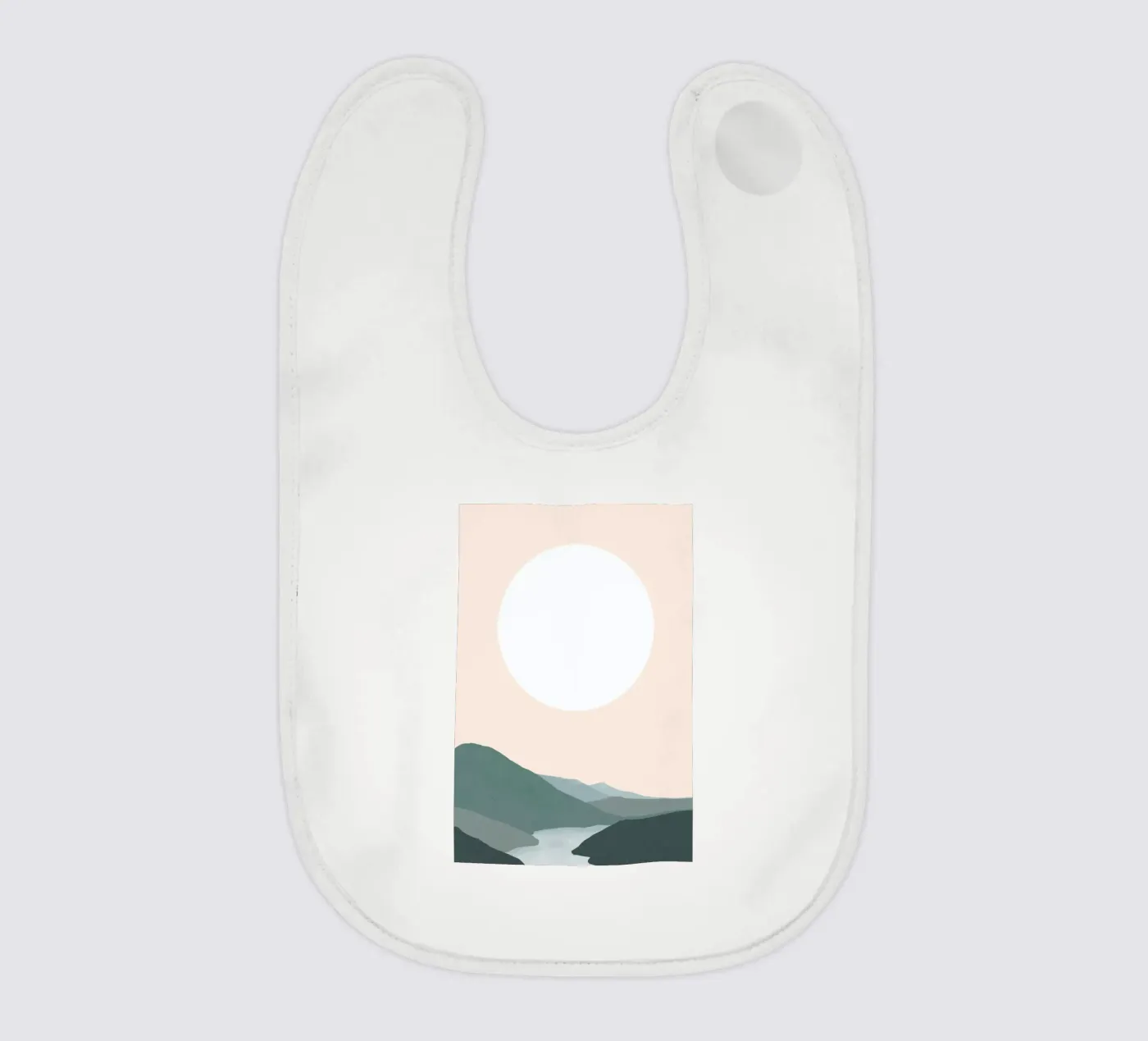 Silver Lining baby bib by Pure