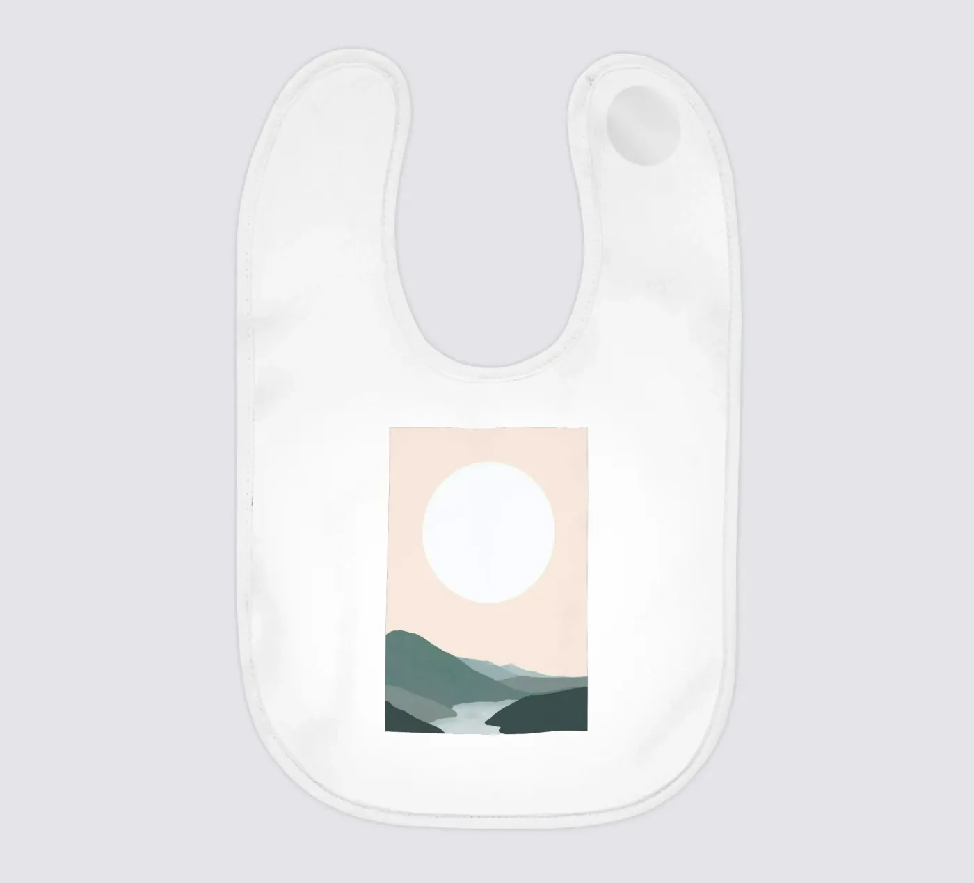 Silver Lining baby bib by Pure