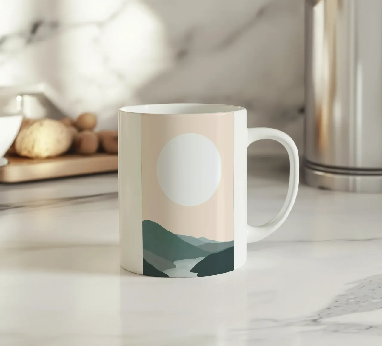Silver Lining tazza in ceramica da Pure