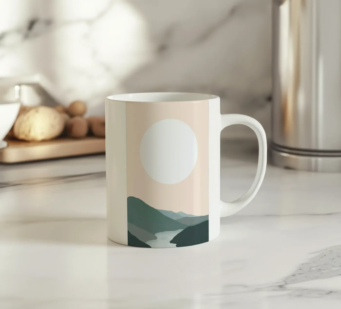 Silver Lining ceramic mug by Pure