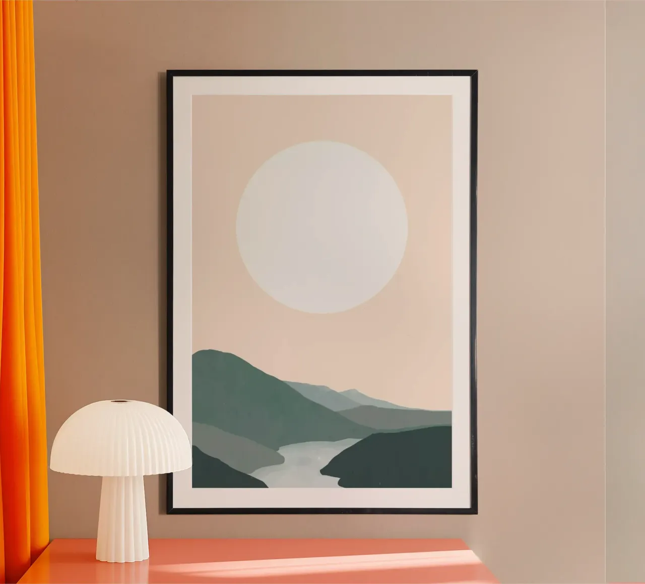 Silver Lining poster con telaio in alluminio da Pure