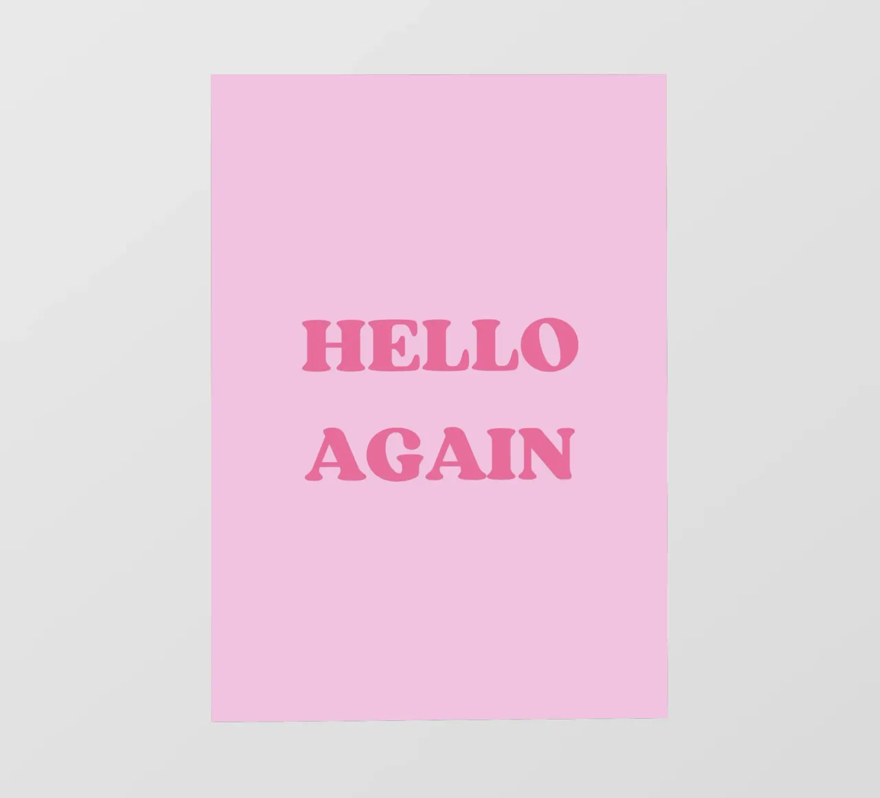 HELLO AGAIN pellicola backlit da Einfach Uebel