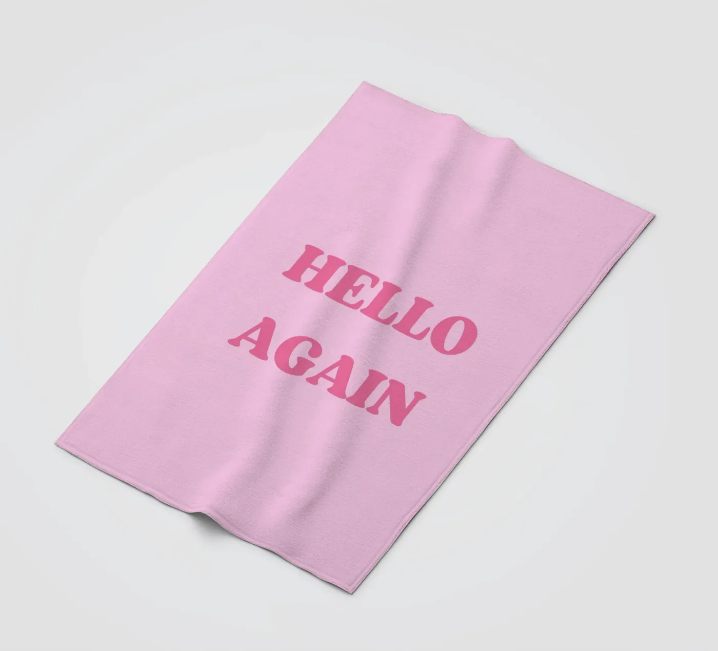 HELLO AGAIN Fleecedecke von SMRT STUDIO