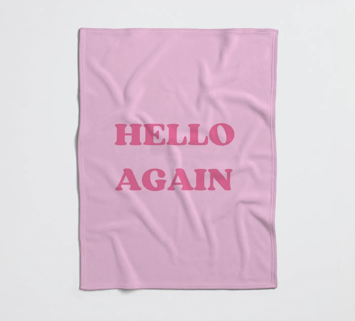 HELLO AGAIN Fleecedecke von SMRT STUDIO