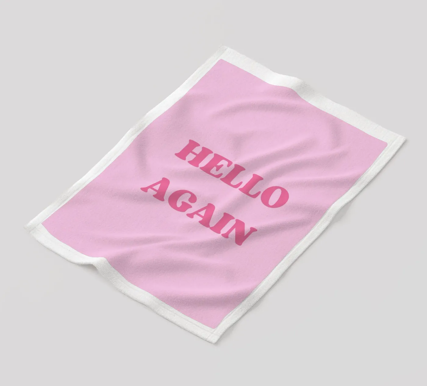 HELLO AGAIN fleecedeken van SMRT STUDIO