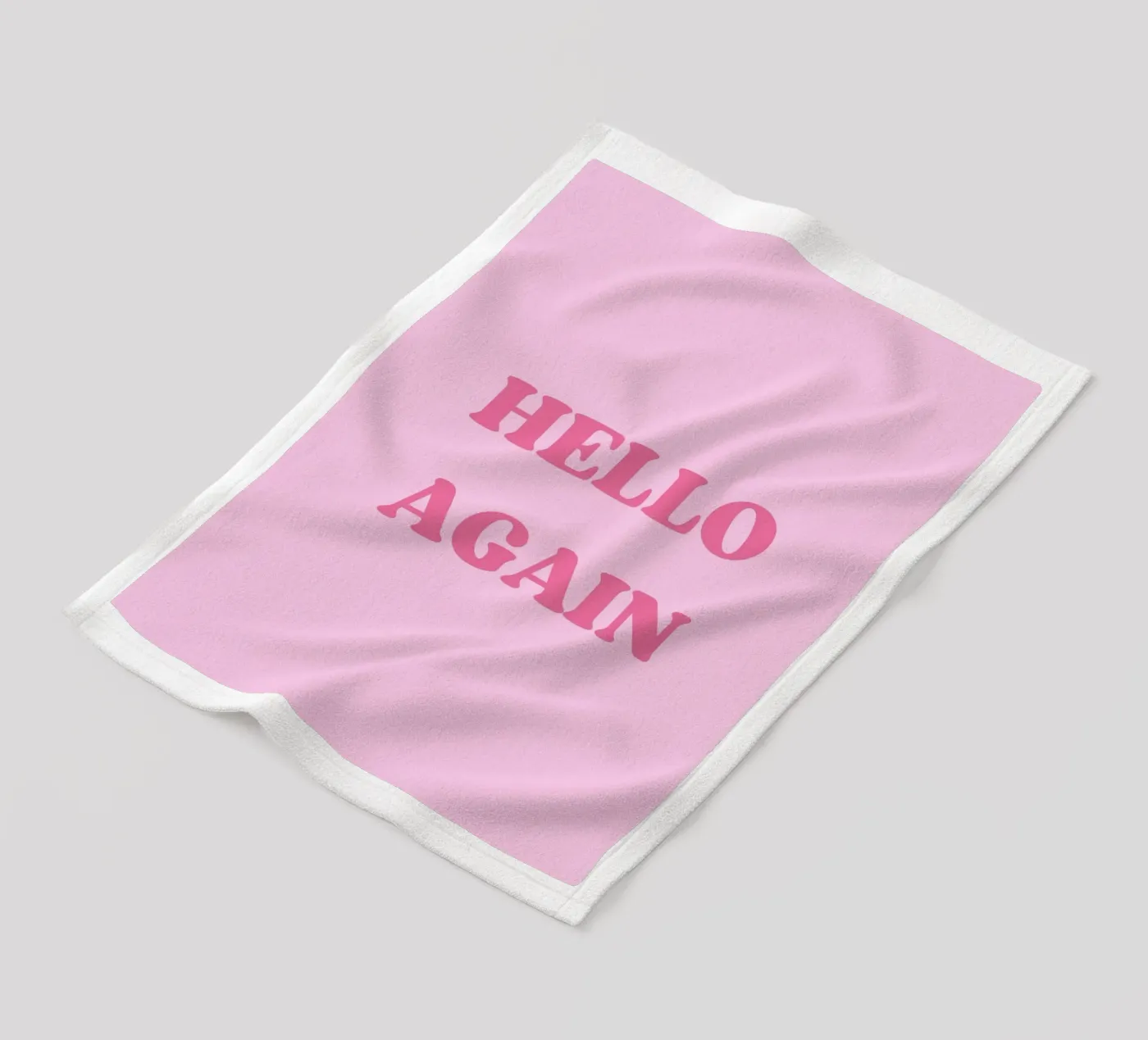 HELLO AGAIN Fleecedecke von SMRT STUDIO