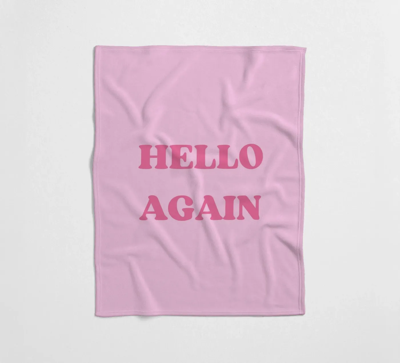 HELLO AGAIN Fleecedecke von SMRT STUDIO
