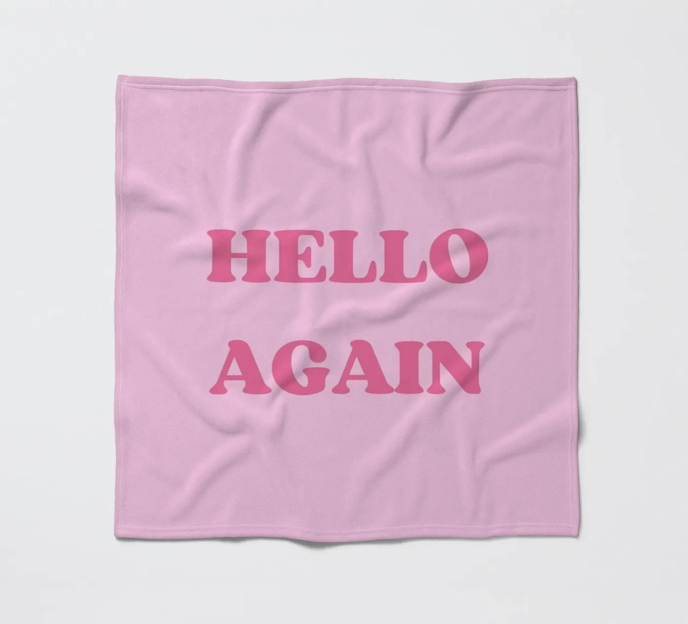 HELLO AGAIN Fleecedecke von SMRT STUDIO