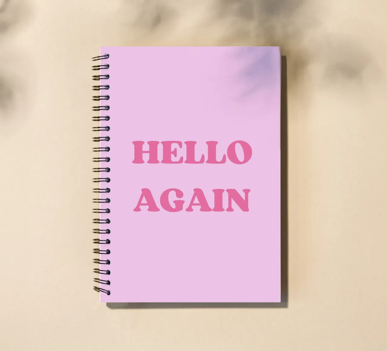 HELLO AGAIN spiral notebook by Einfach Uebel