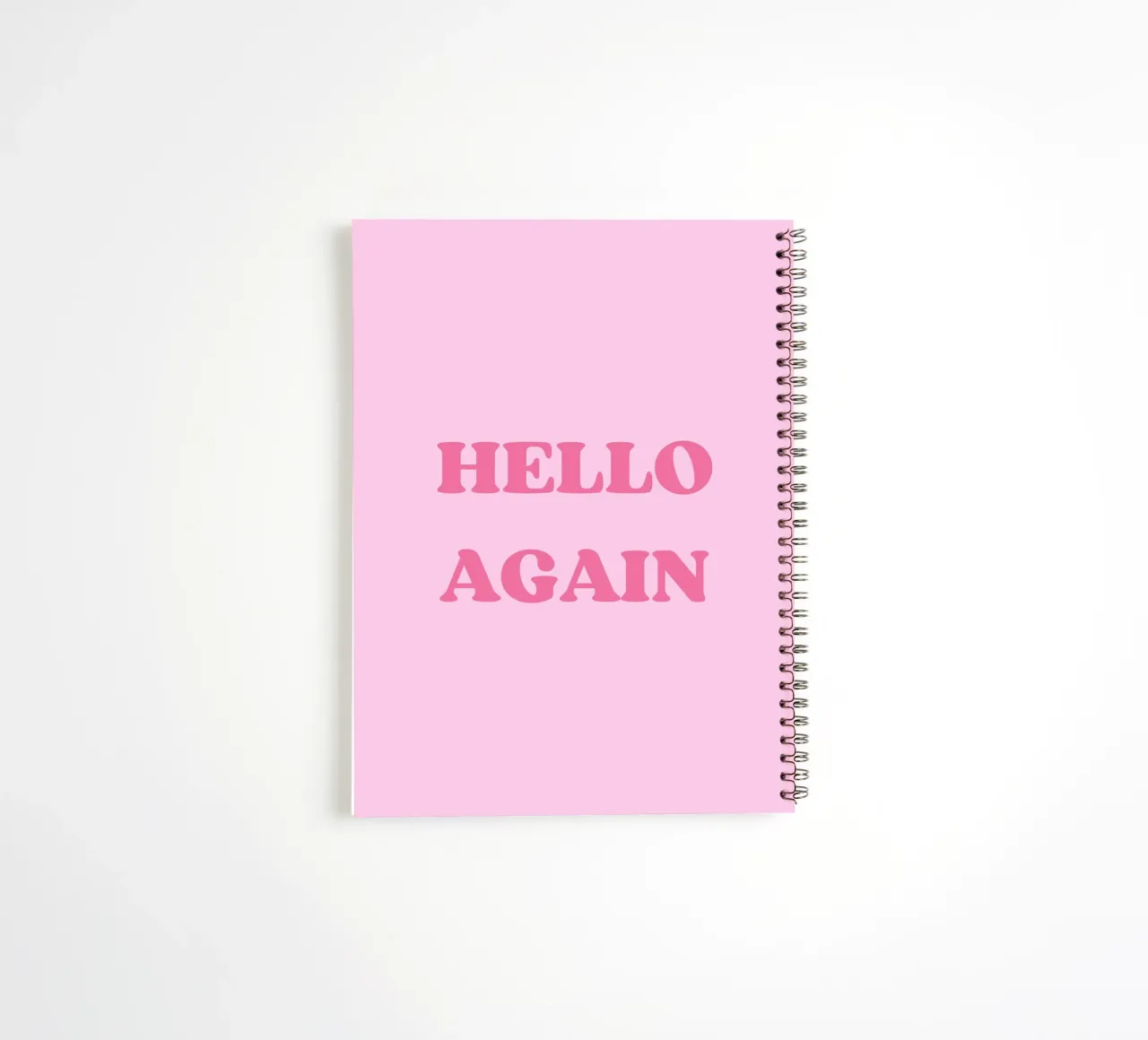 HELLO AGAIN spiral notebook by Einfach Uebel