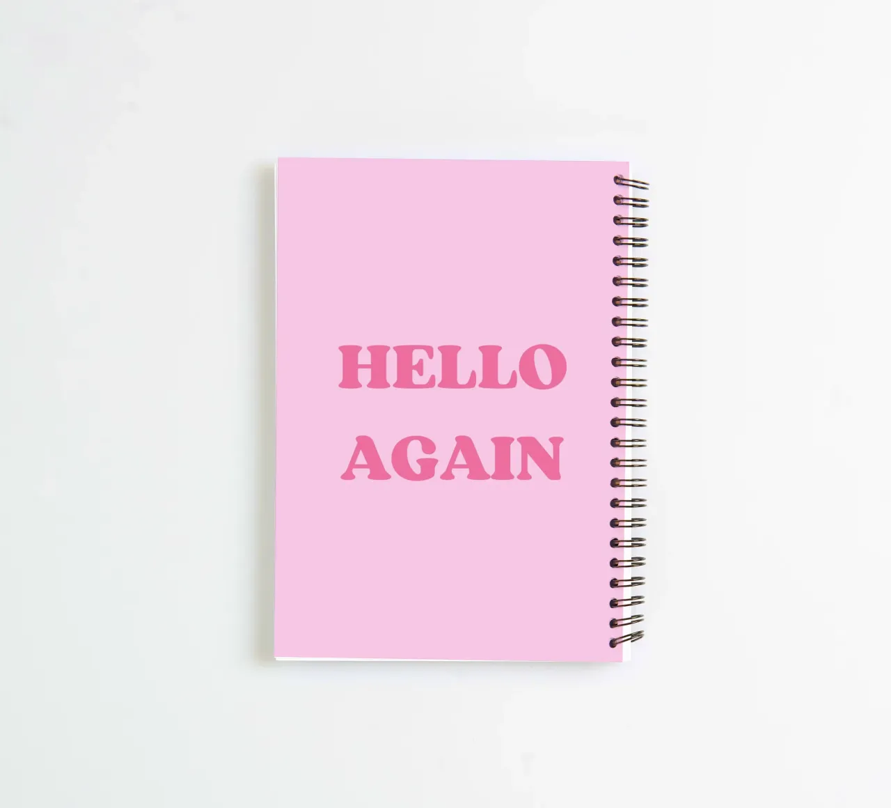 HELLO AGAIN spiral notebook by Einfach Uebel