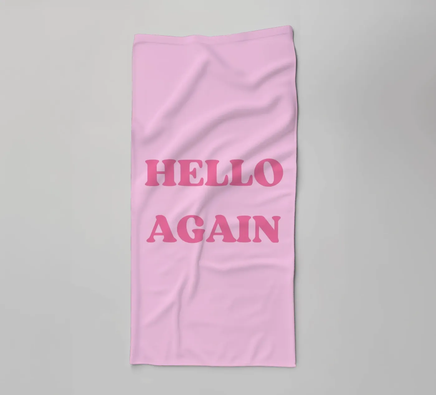 HELLO AGAIN towel by SMRT STUDIO