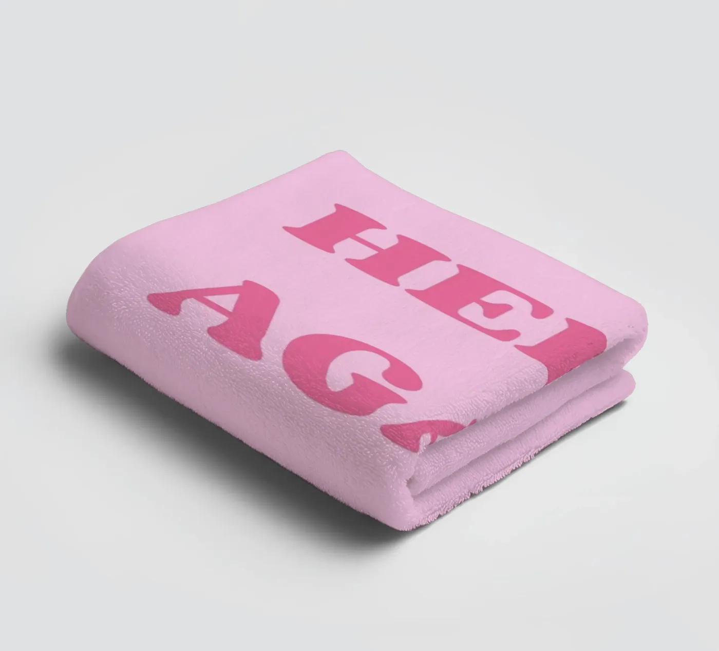 HELLO AGAIN towel by SMRT STUDIO