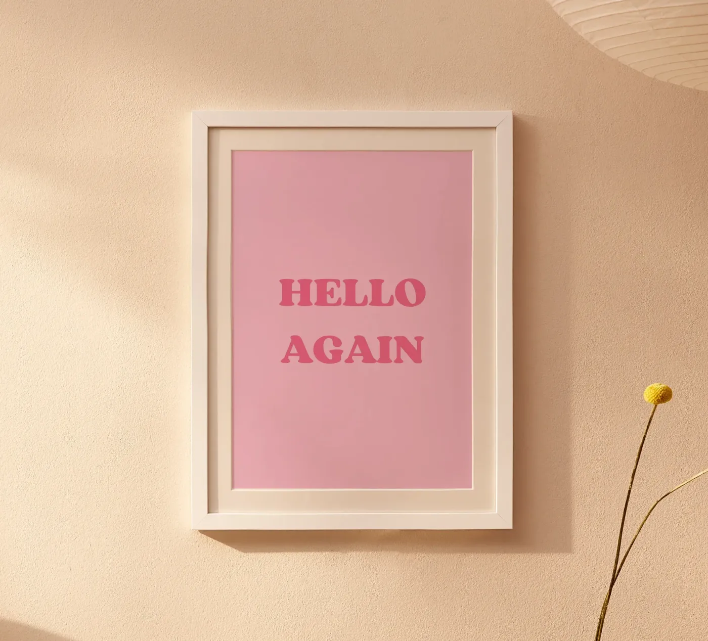 HELLO AGAIN poster da SMRT STUDIO
