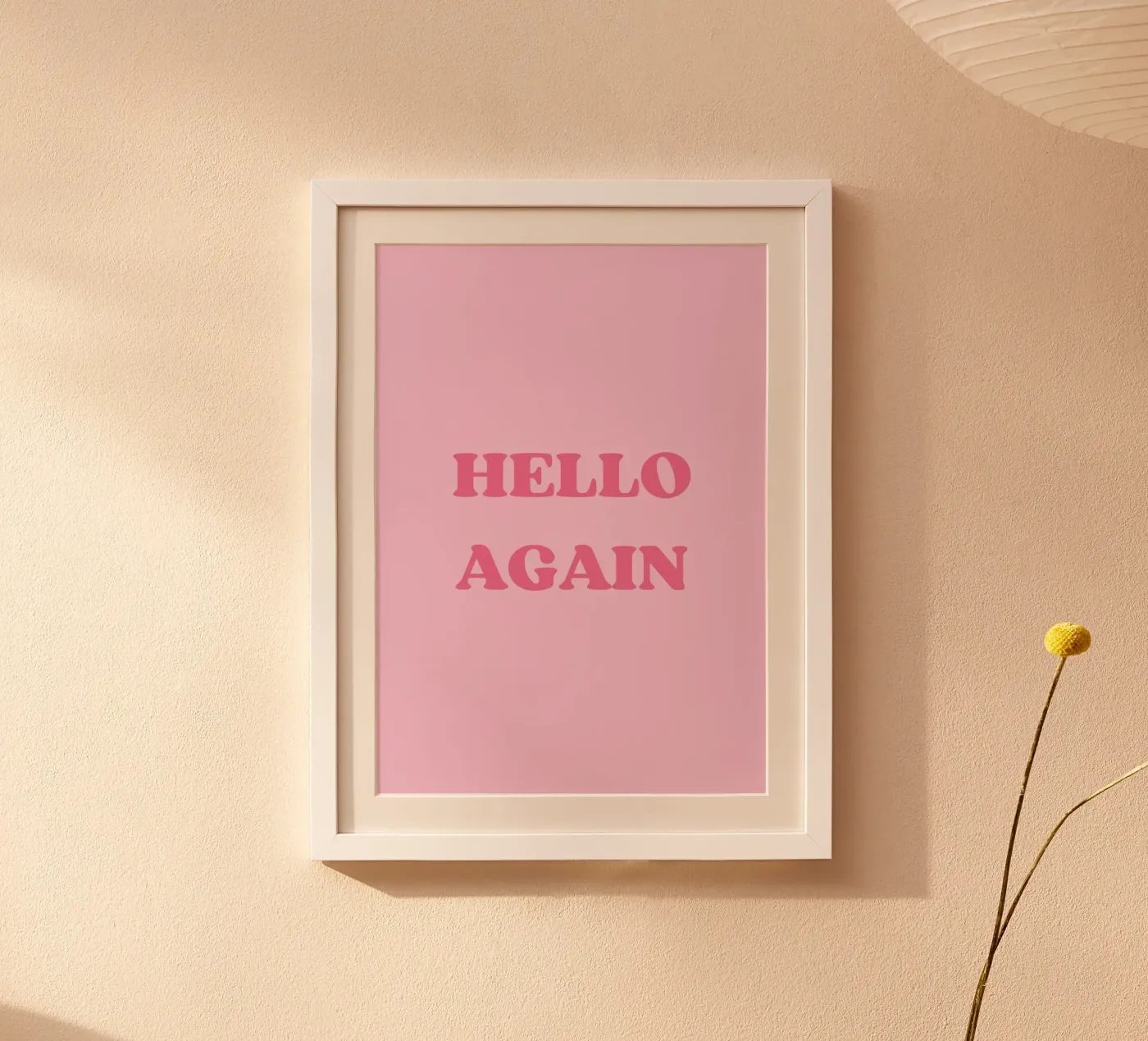HELLO AGAIN poster by SMRT STUDIO