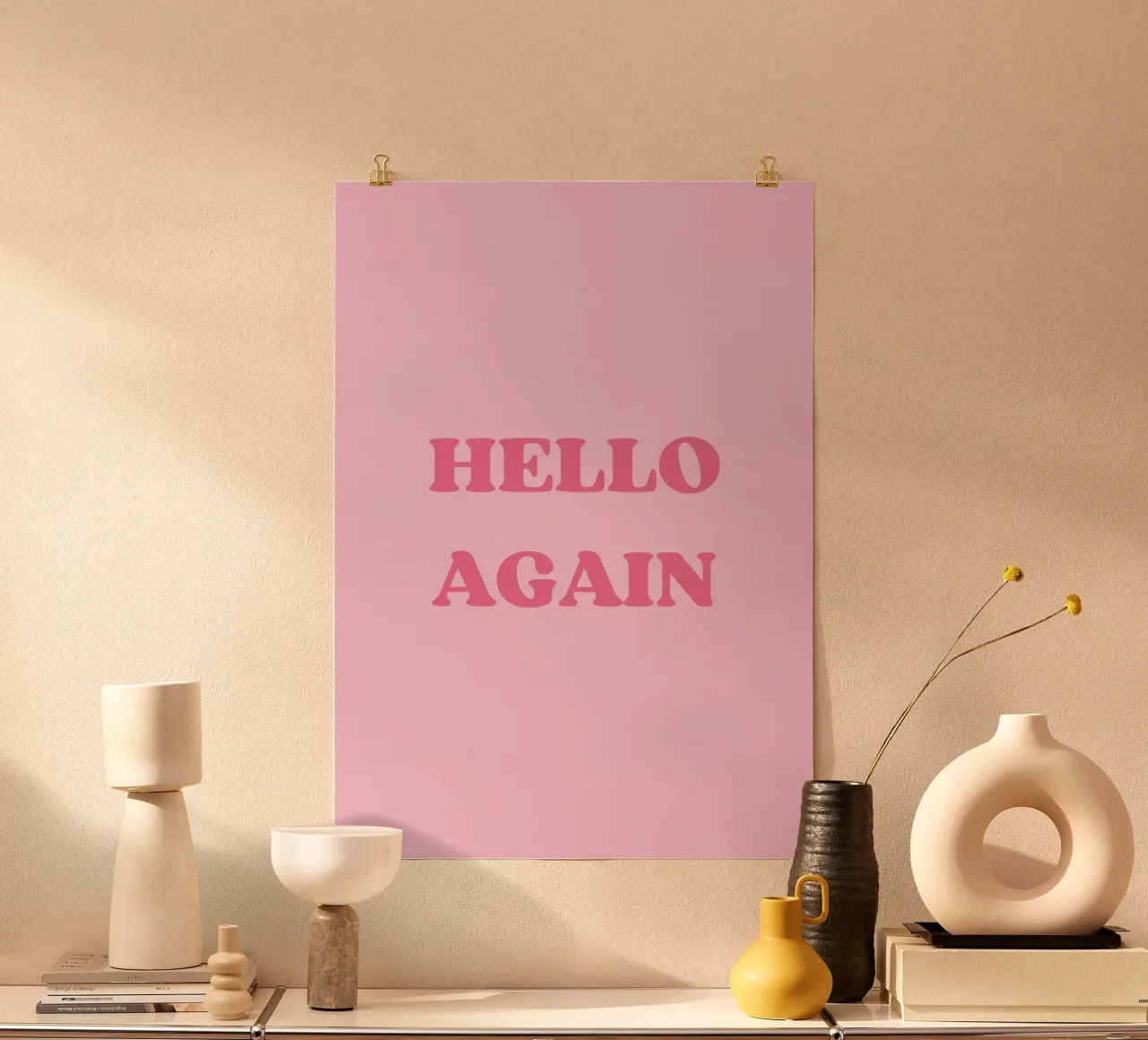 HELLO AGAIN poster da Einfach Uebel