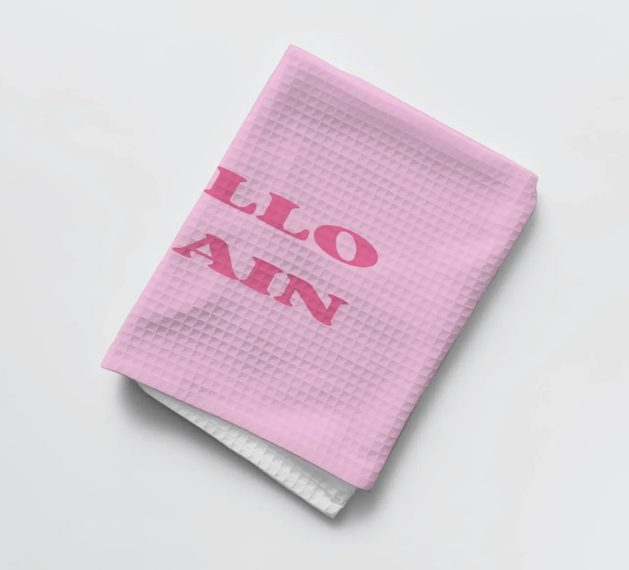 HELLO AGAIN canovaccio da cucina da Einfach Uebel