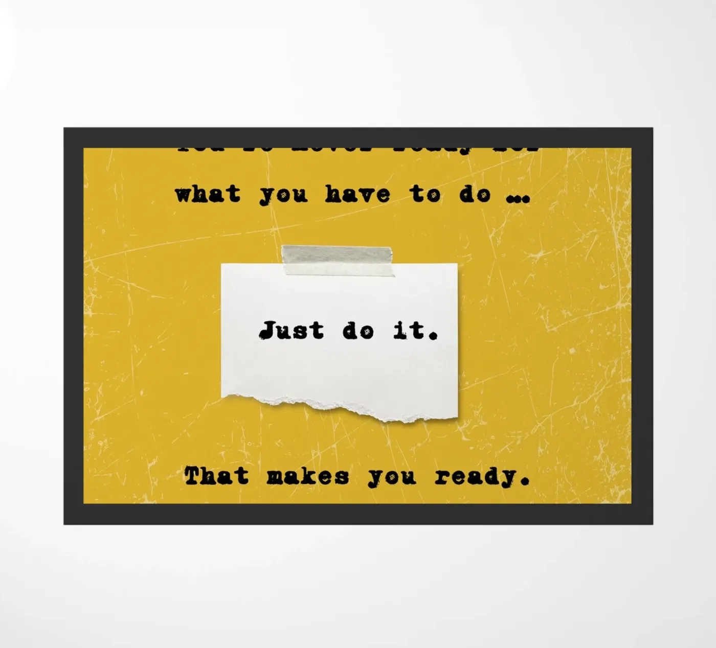 JUST DO IT doormat by SMRT STUDIO