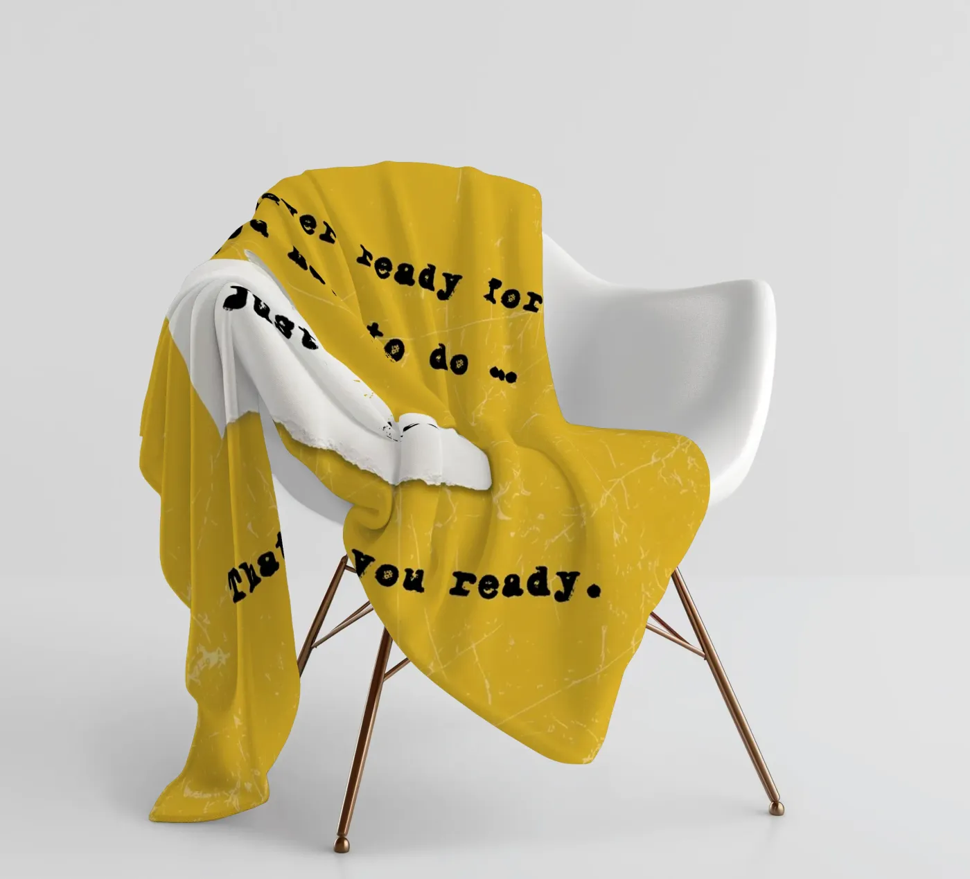 JUST DO IT fleece blanket by SMRT STUDIO