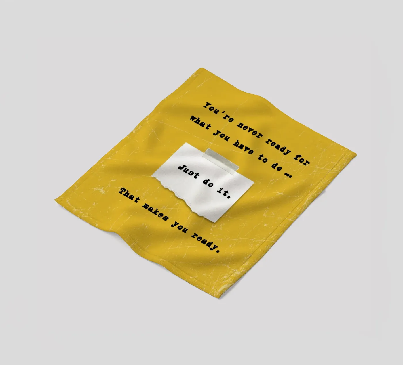 JUST DO IT fleece blanket by SMRT STUDIO