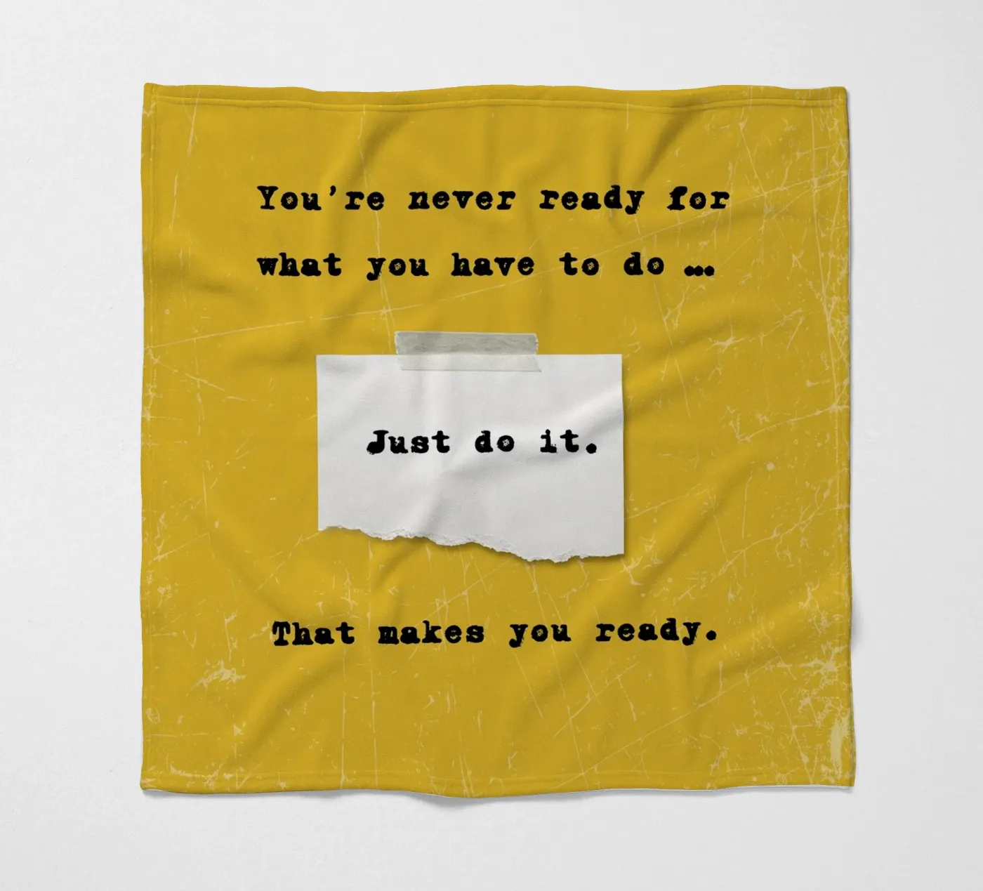 JUST DO IT fleece blanket by SMRT STUDIO