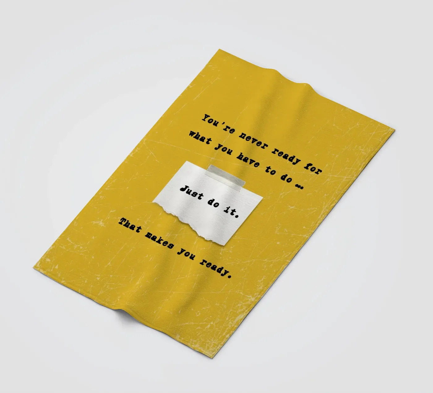 JUST DO IT fleece blanket by SMRT STUDIO