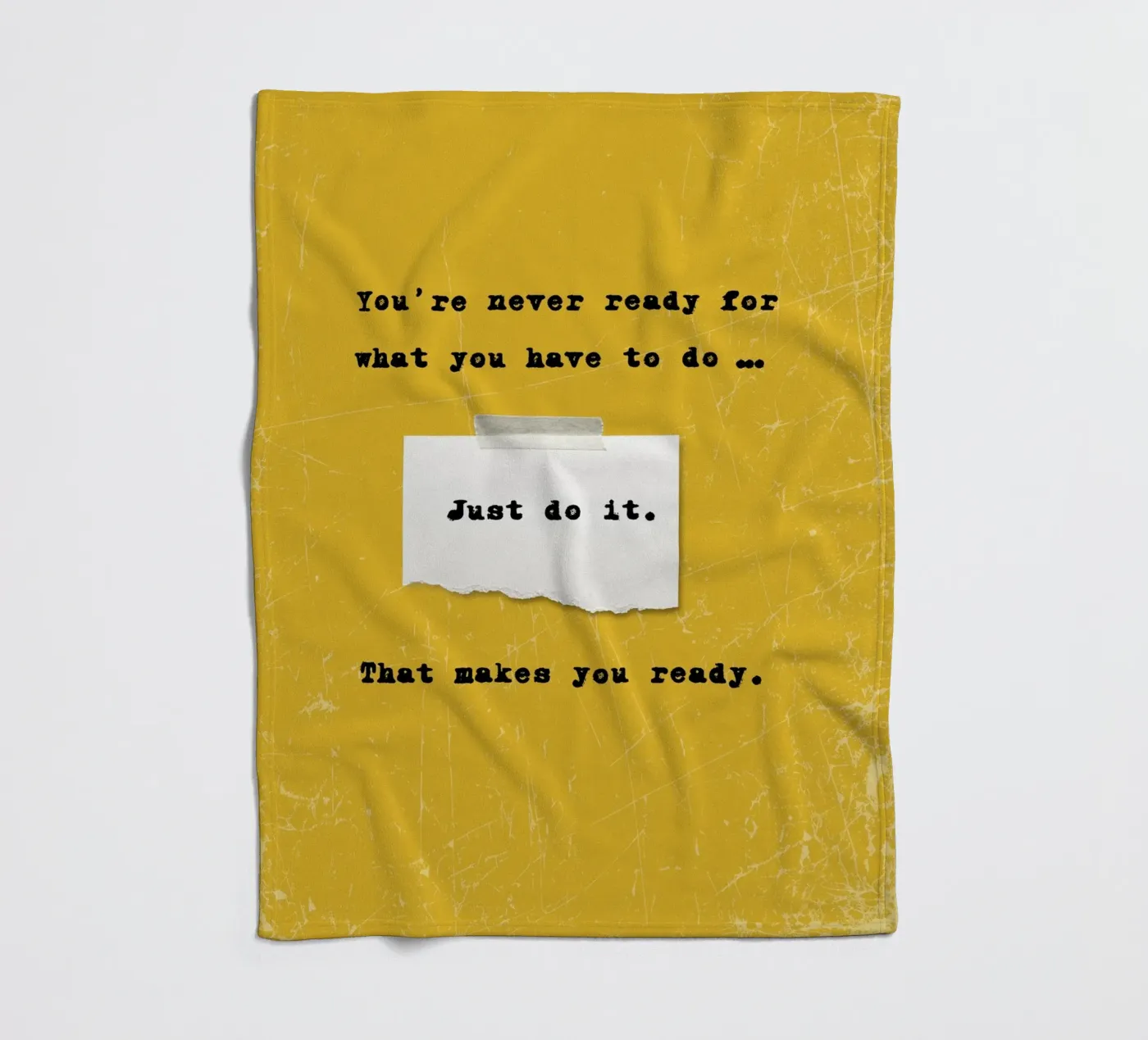 JUST DO IT fleece blanket by SMRT STUDIO