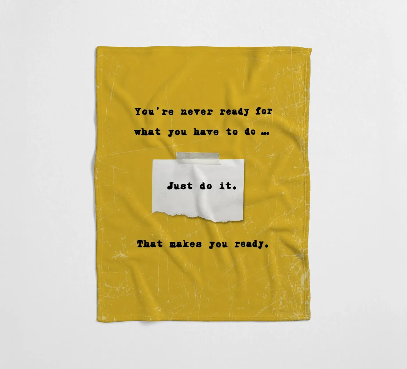 JUST DO IT fleece blanket by SMRT STUDIO