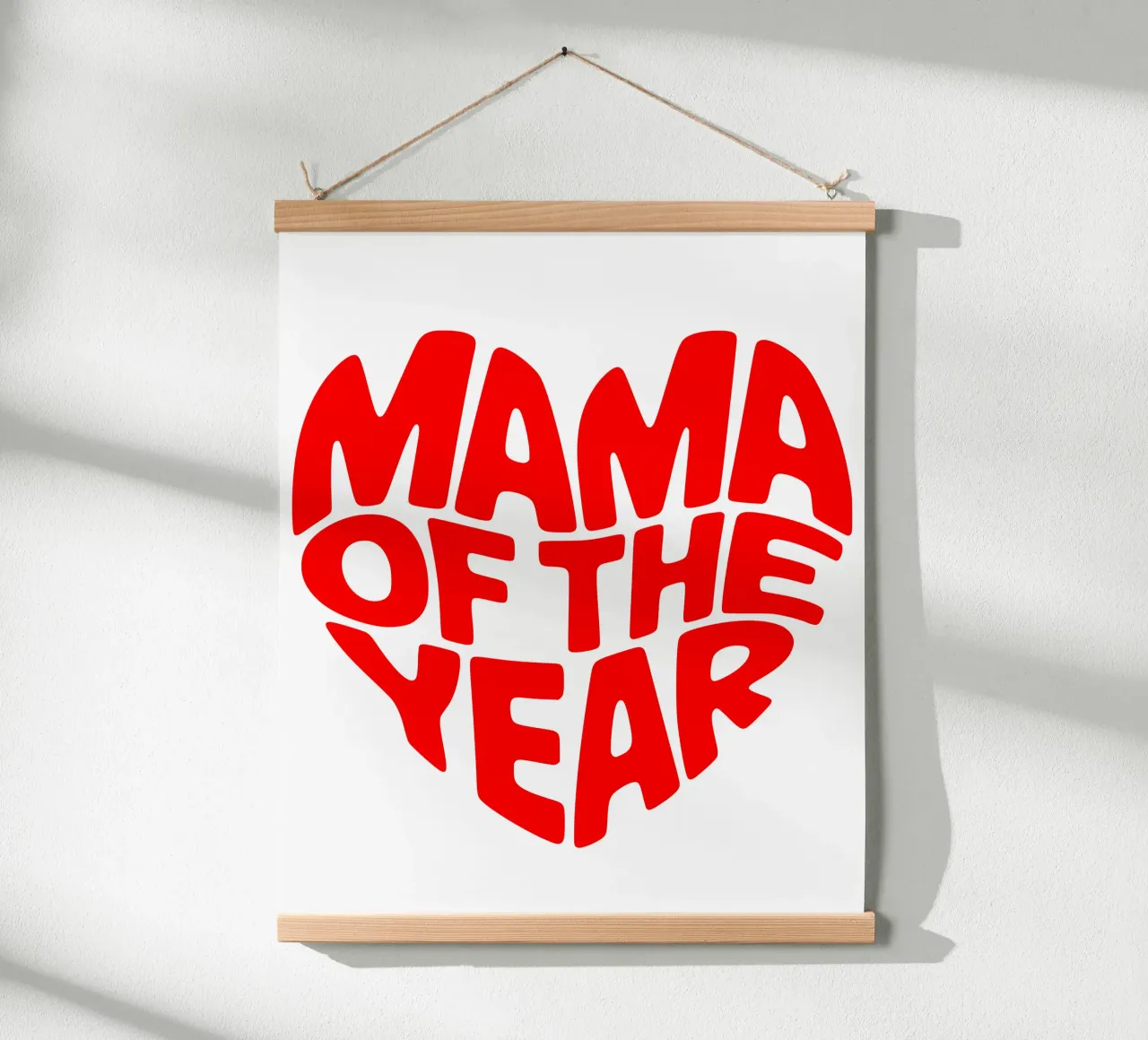 Mamma dell'anno poster con telaio in plastica da RB-Quotes
