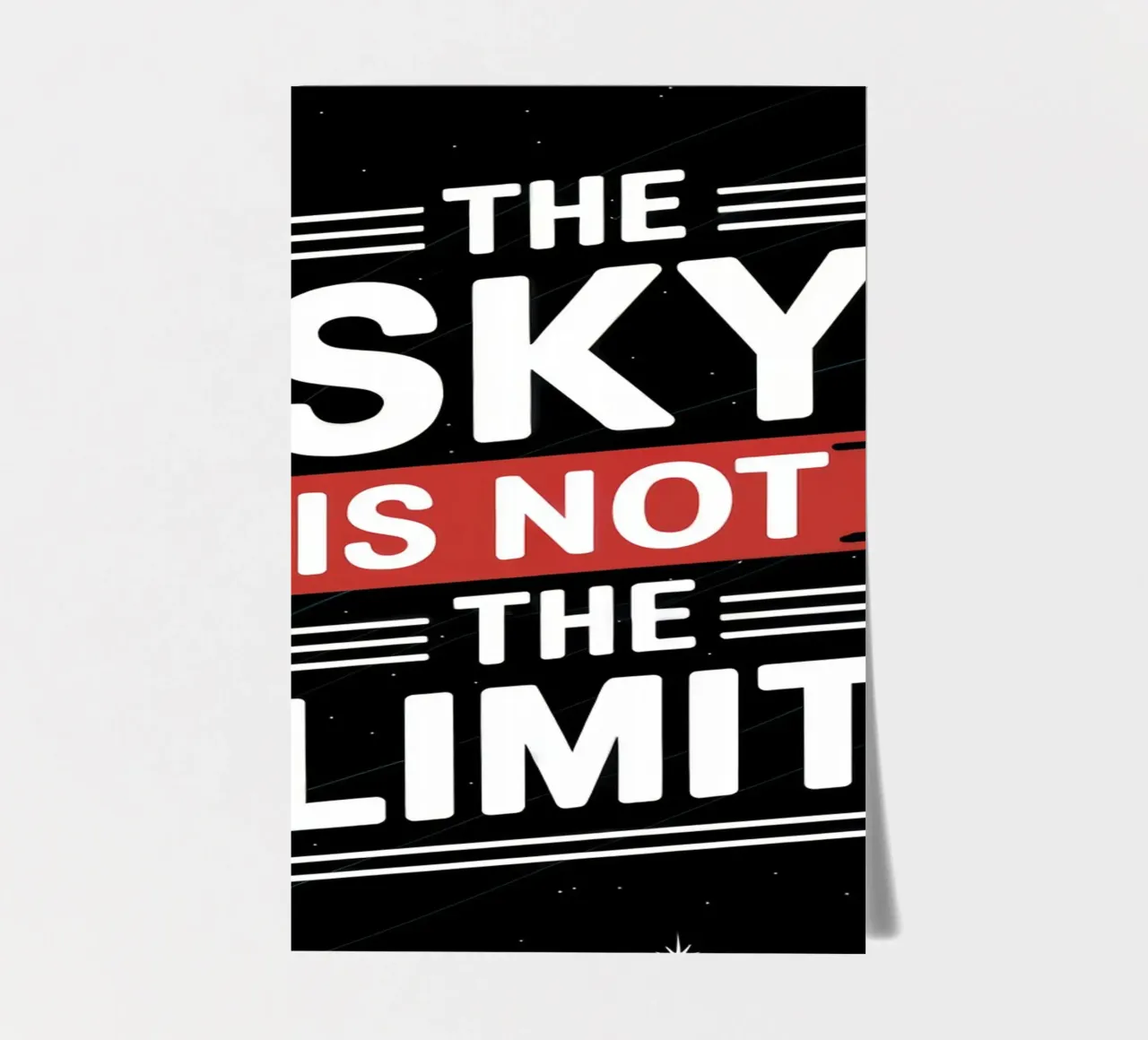 The sky is not the limit, Motivation sticker sheet by RB-Quotes