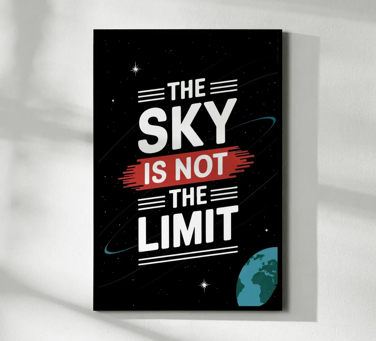 The sky is not the limit, Motivation hahnemühle by RB-Quotes