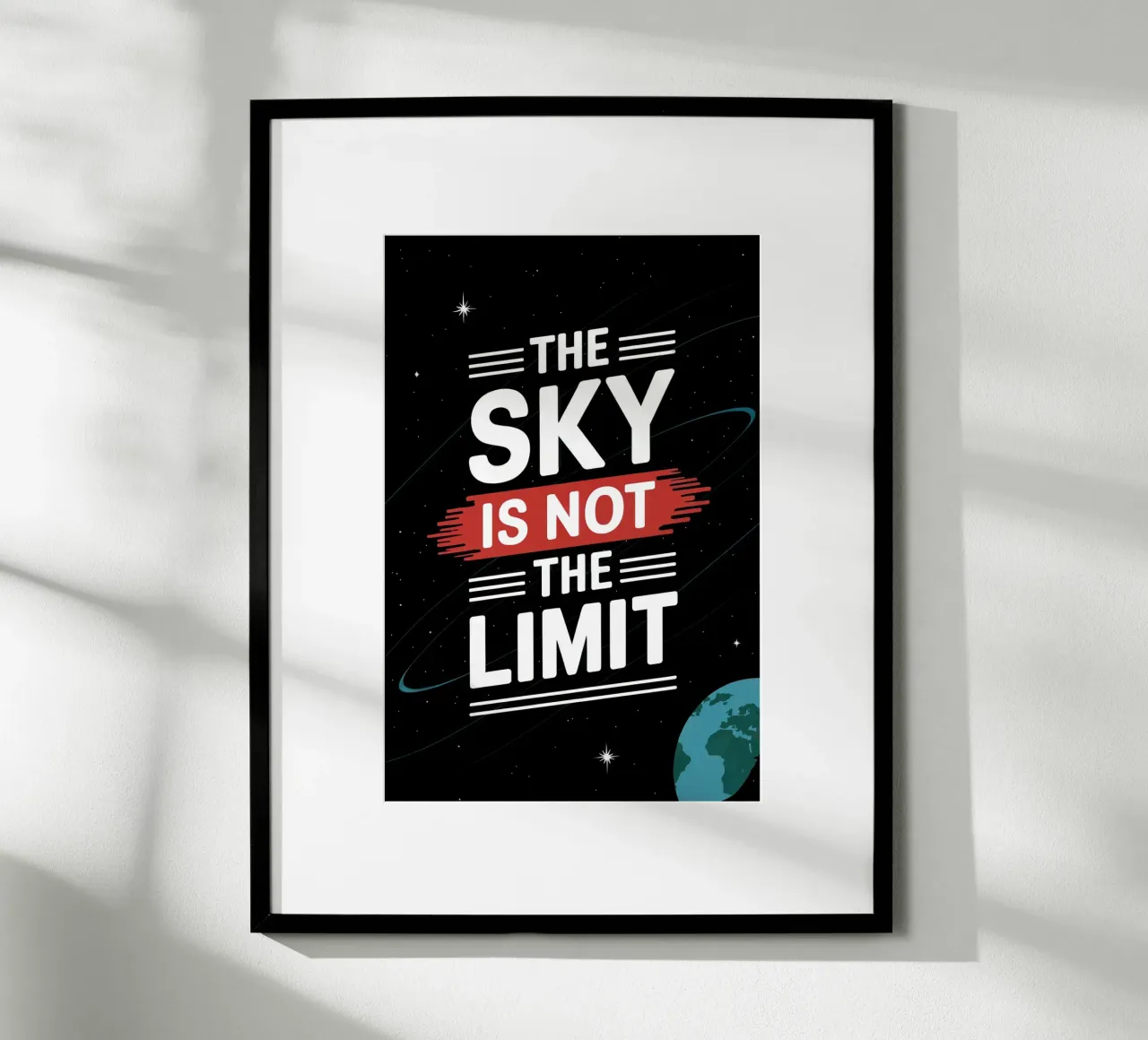 The sky is not the limit, Motivation hahnemühle by RB-Quotes