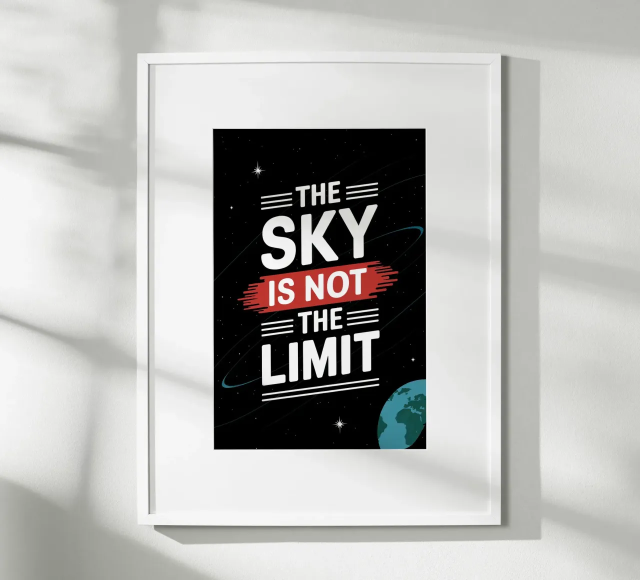 The sky is not the limit, Motivation hahnemühle by RB-Quotes