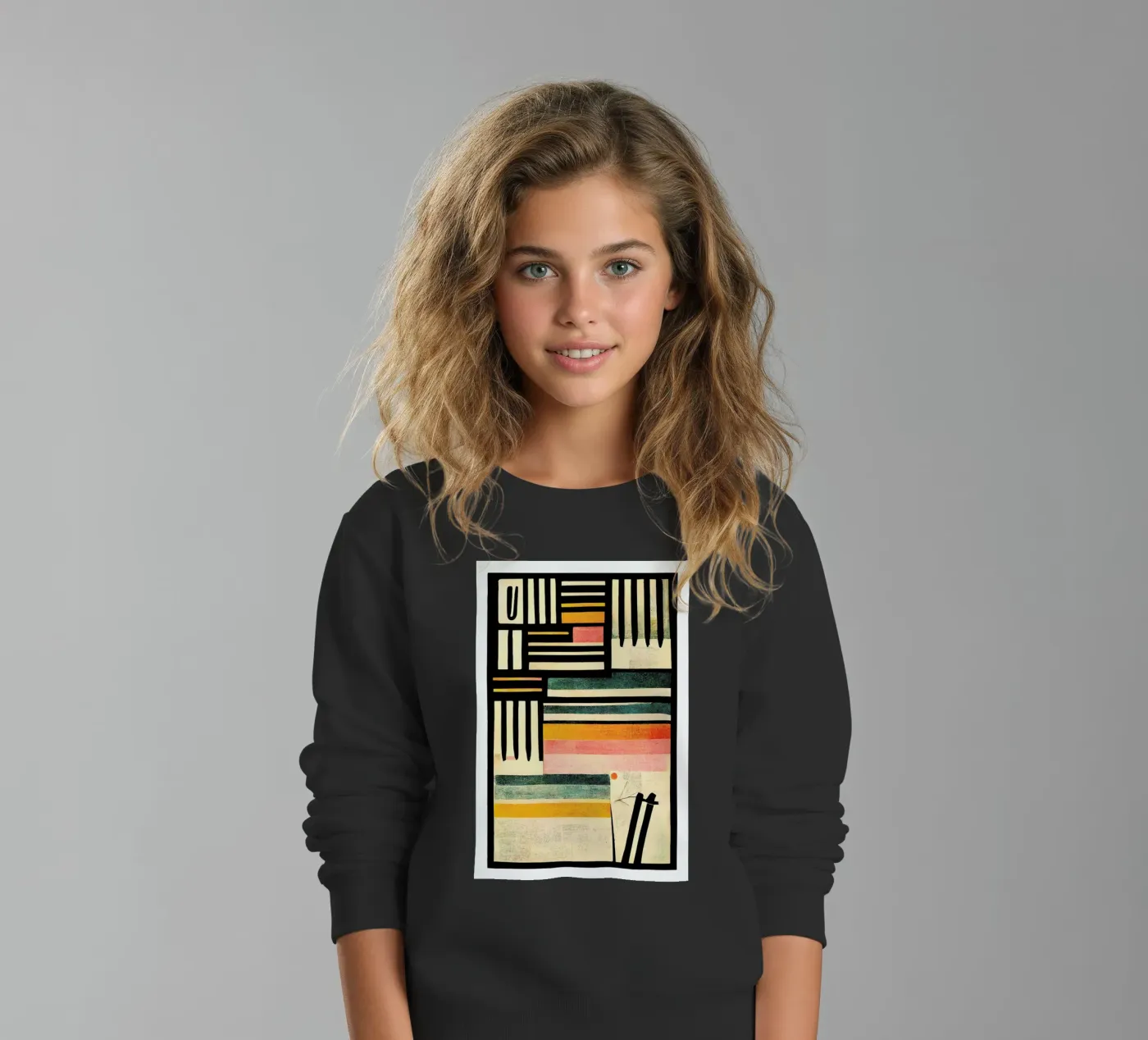 Crossed Lines kids sweatshirt by treechild