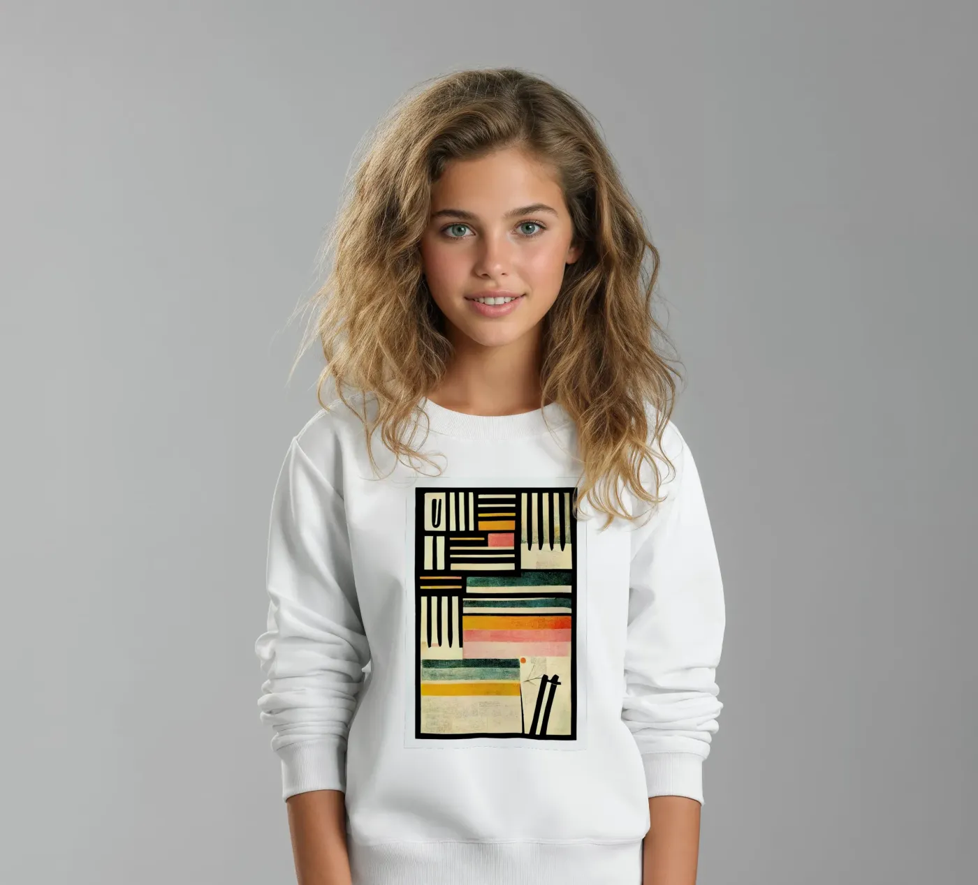 Crossed Lines kids sweatshirt by treechild