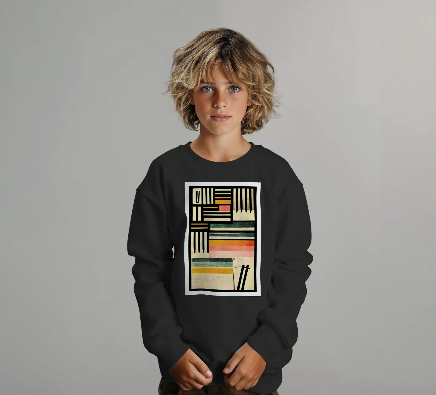 Crossed Lines kids sweatshirt by treechild