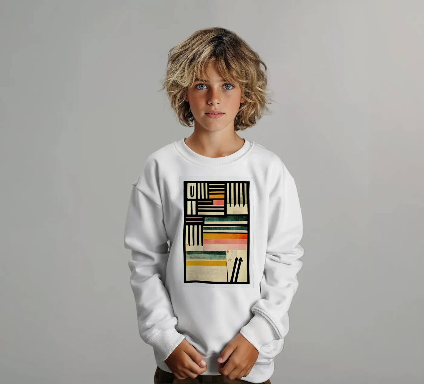 Crossed Lines kids sweatshirt by treechild