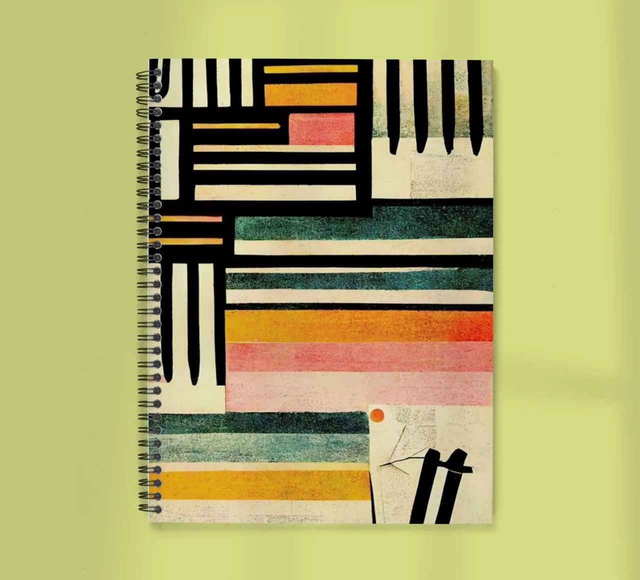 Crossed Lines spiral notebook by treechild