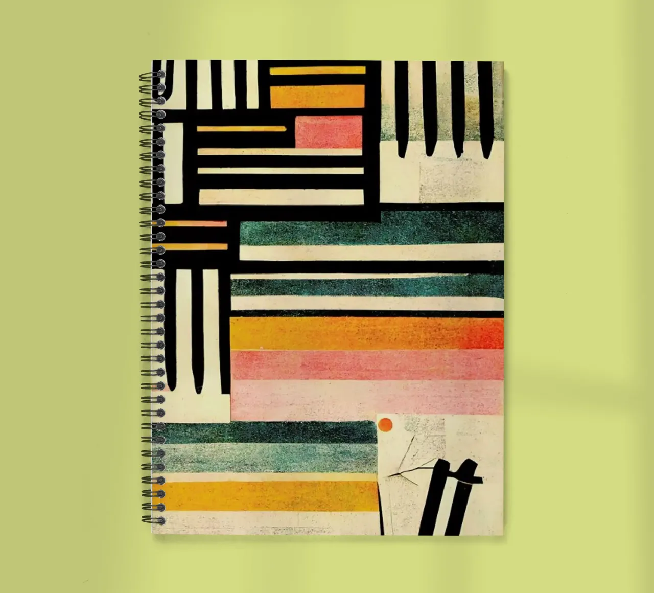 Crossed Lines notitieboek met spiraal van treechild