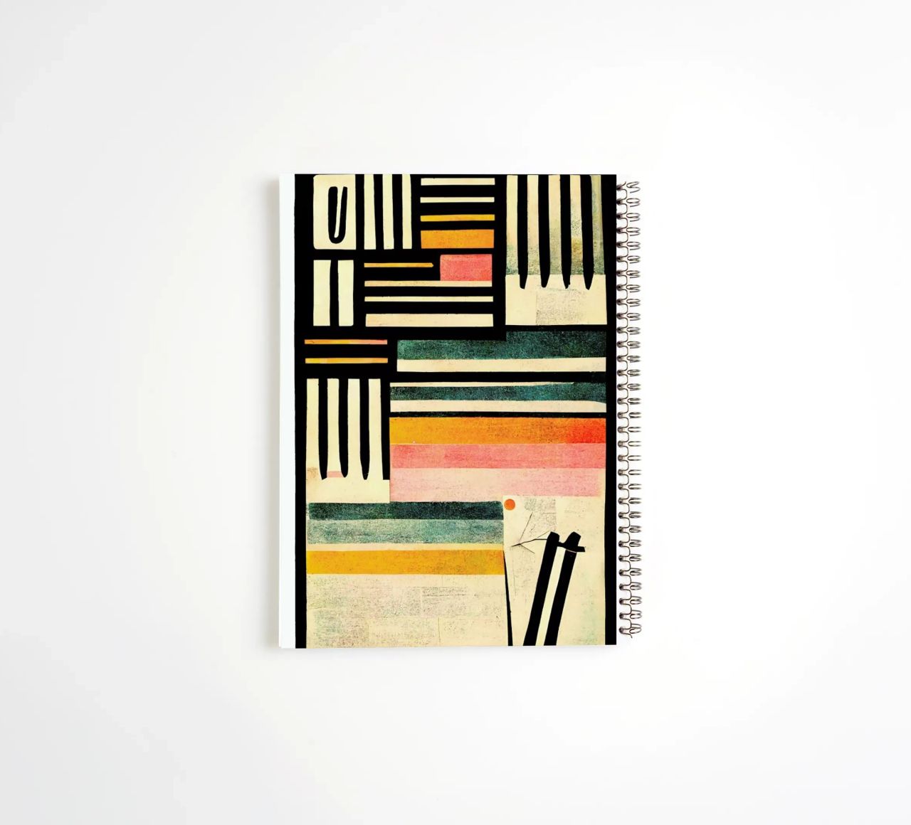 Crossed Lines spiral notebook by treechild