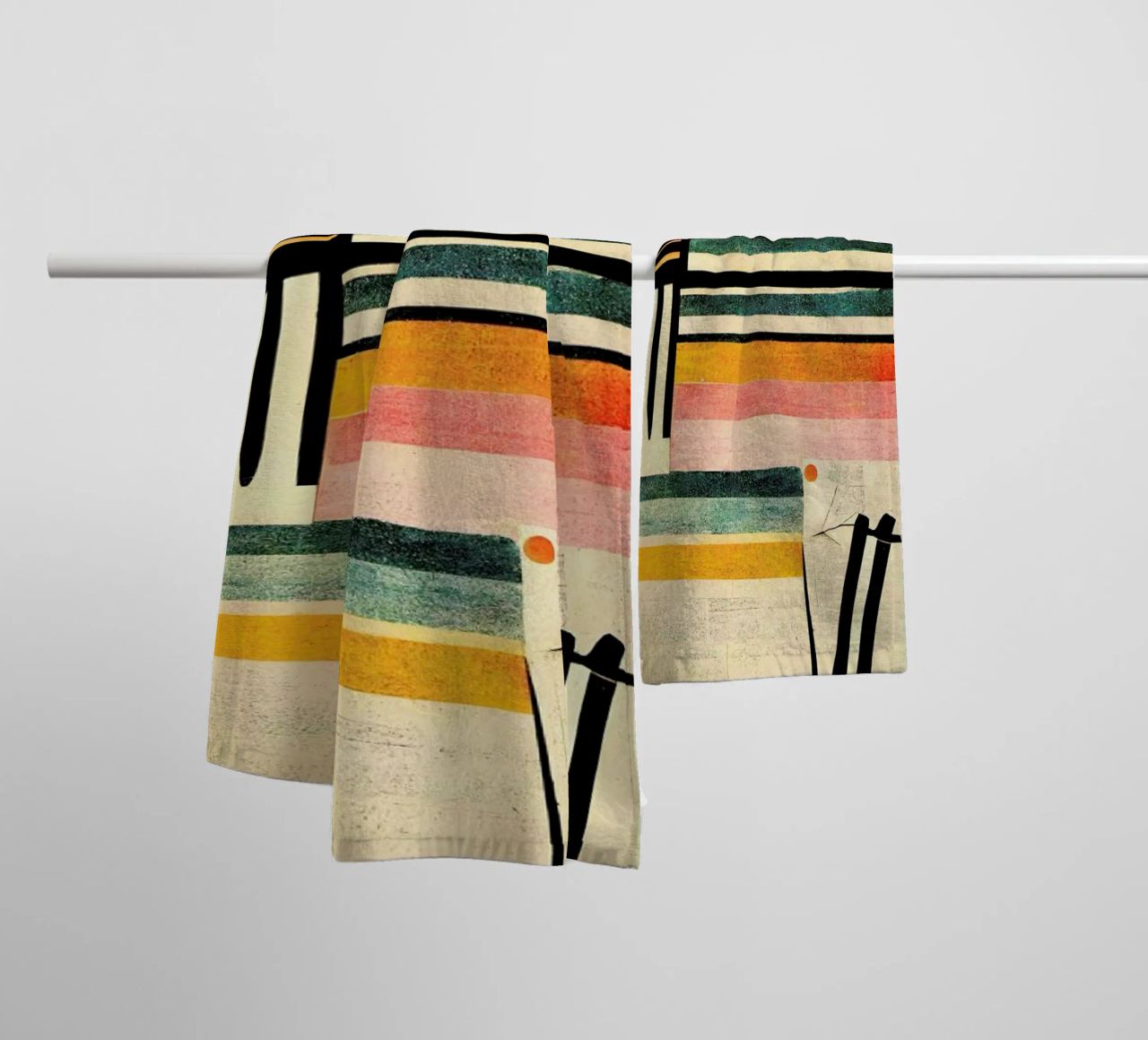 Crossed Lines badhanddoek van treechild