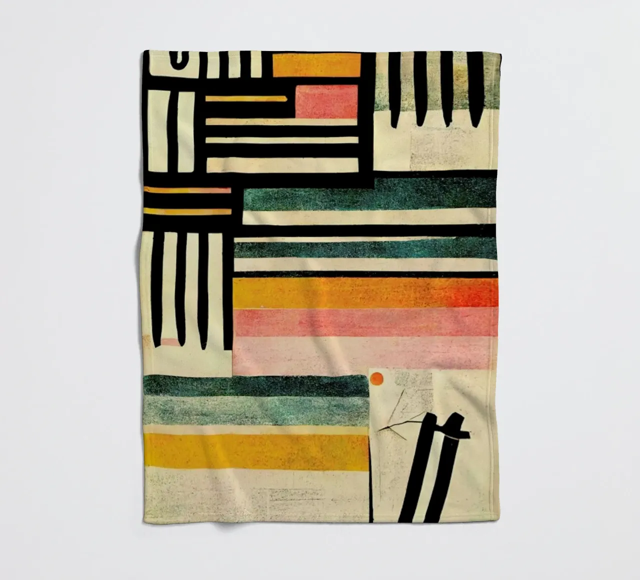 Crossed Lines coperta in pile da treechild