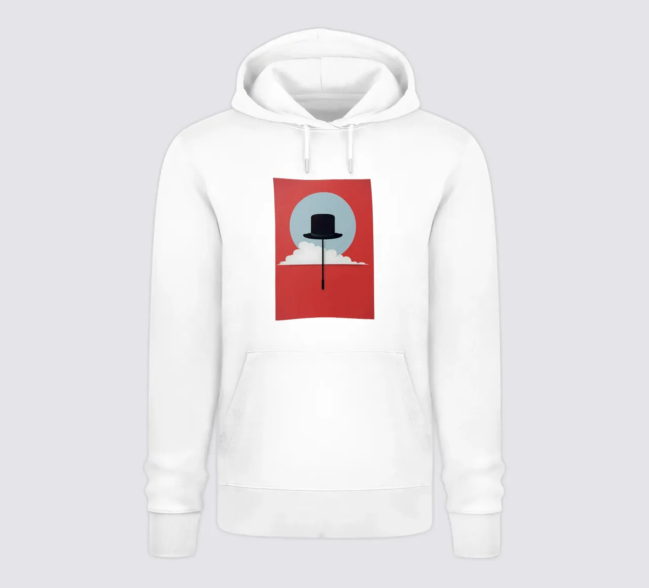 The Bowler and the Cloud felpa con cappuccio da Attaboy Dsgn