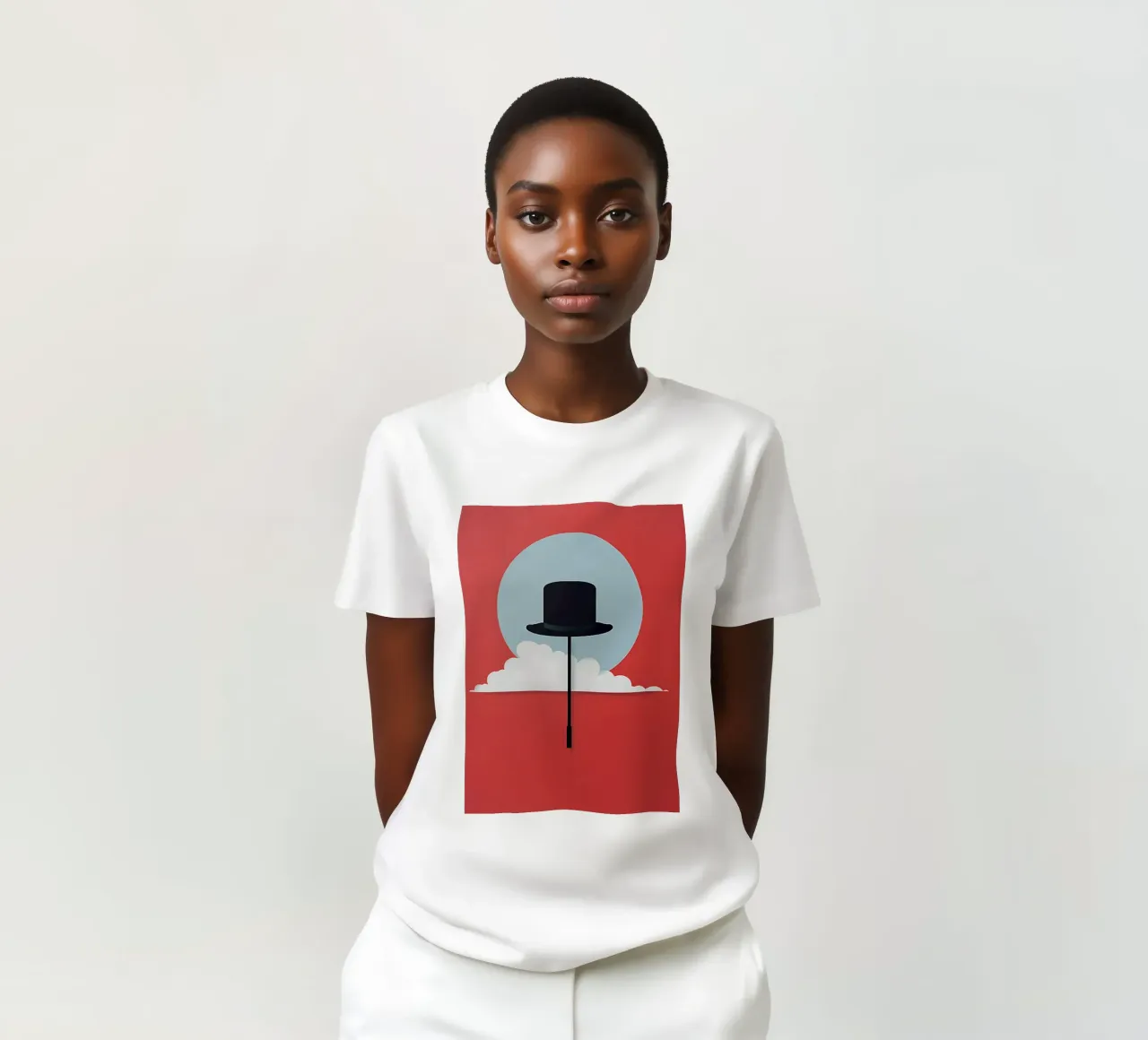 The Bowler and the Cloud t-shirt da Attaboy Dsgn