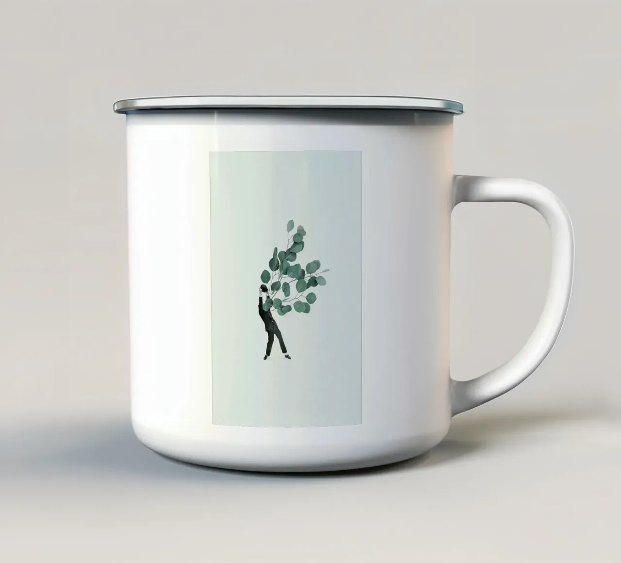 The Extravert tazza in smalto da Maarten Léon