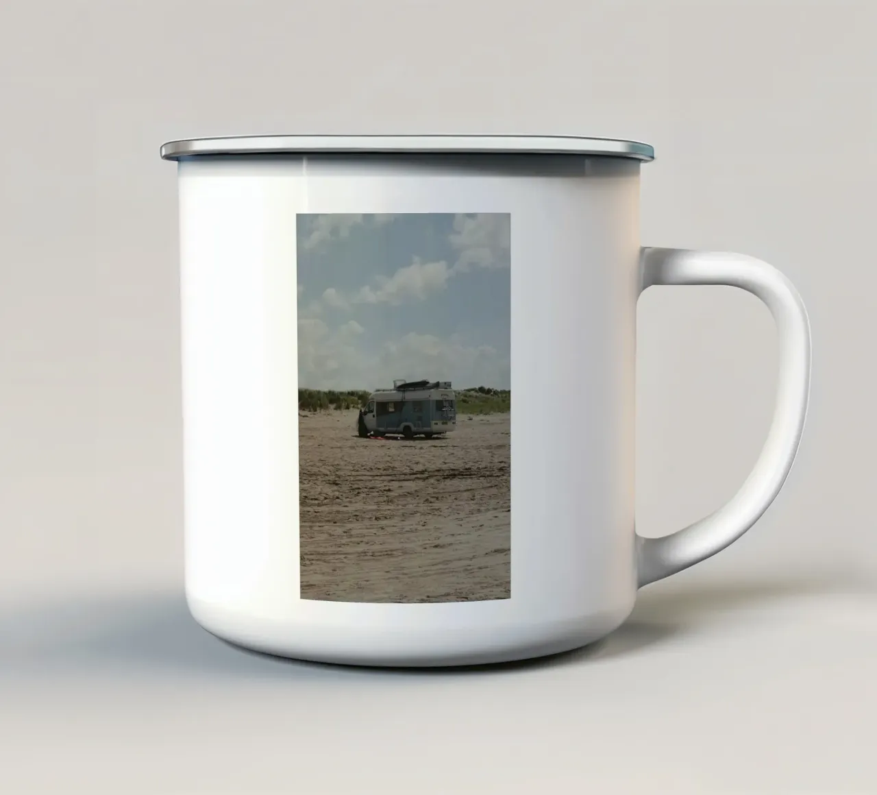 Bestelwagen, fotografie emaille mok van smallstage.photography