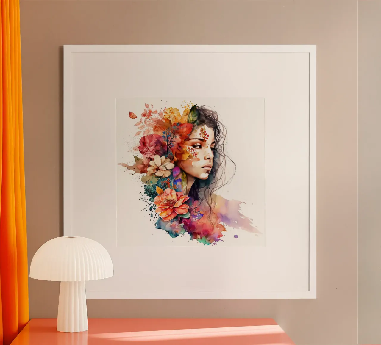 Acquerello floreale donna carta hahnemühle da Chromatic Fusion Studio