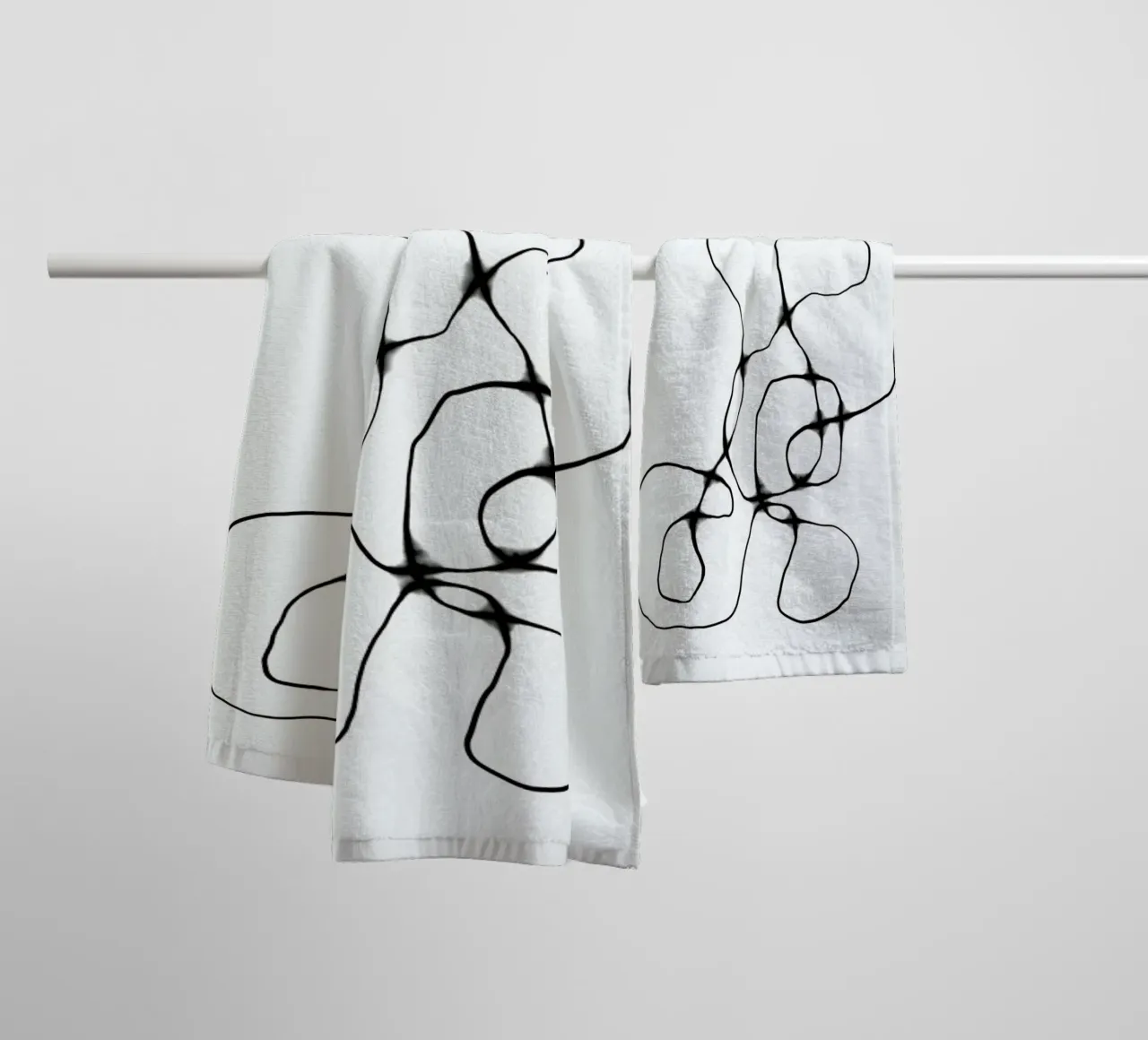 Washed Lines asciugamano da bagno da treechild